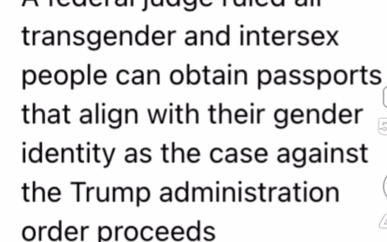 New Passport Ruling Sparks Identity Win in Court 
  
    
    
      
      
    
    8
  
